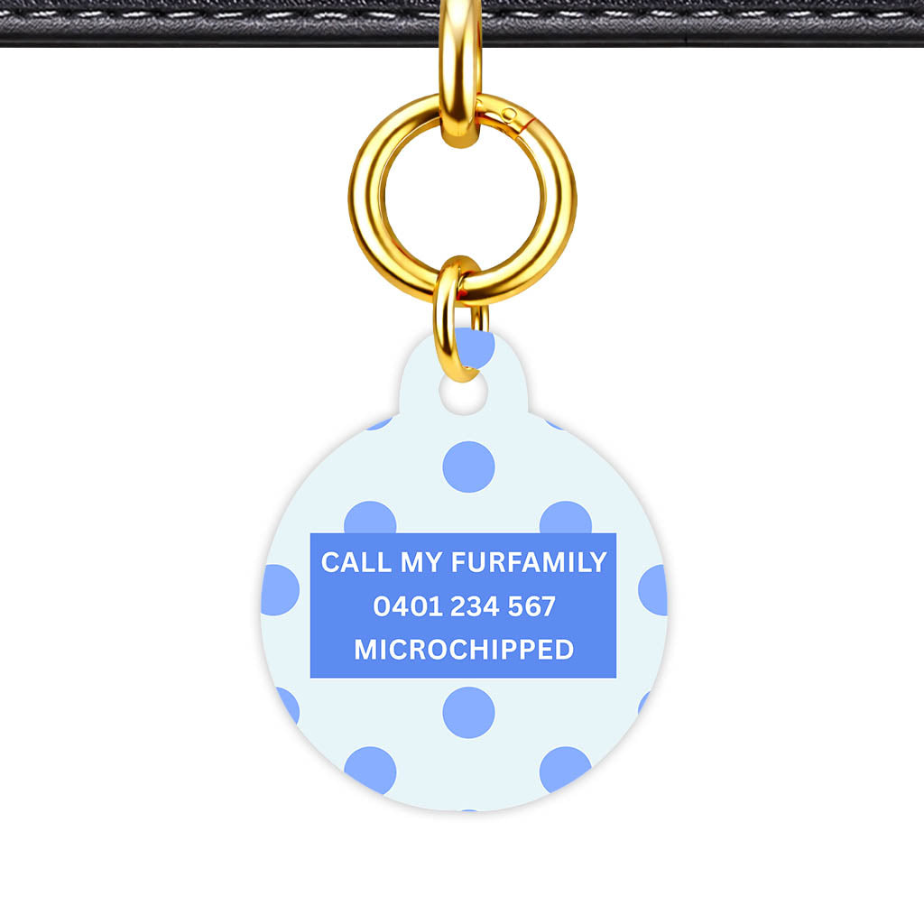 Blues Polka Classic Pet ID Tag (Dog Tag & Cat Tag)