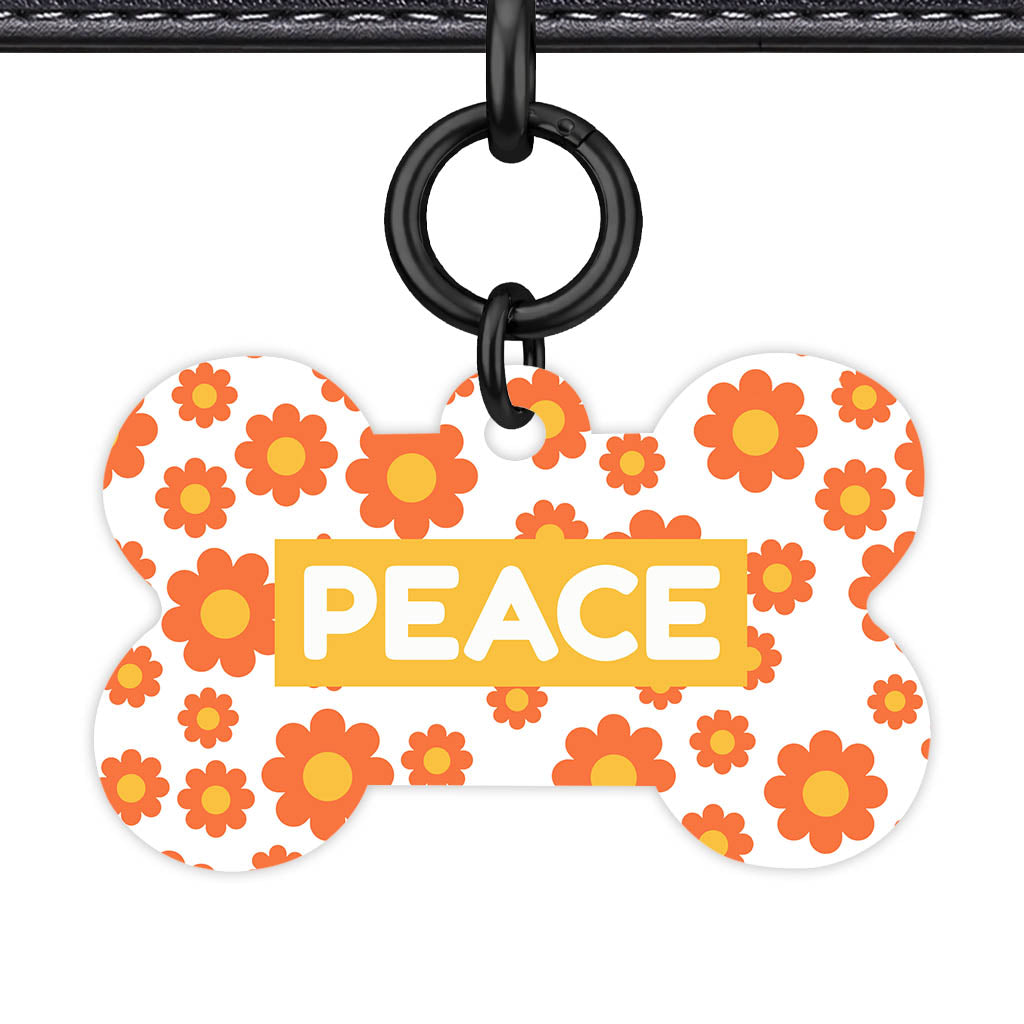 Orange Daisies Classic Pet ID Tag (Dog Tag & Cat Tag)