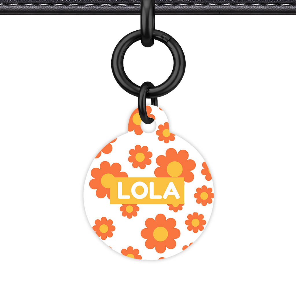 Orange Daisies Classic Pet ID Tag (Dog Tag & Cat Tag)