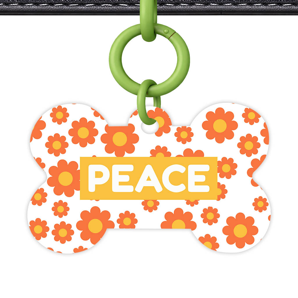 Orange Daisies Classic Pet ID Tag (Dog Tag & Cat Tag)