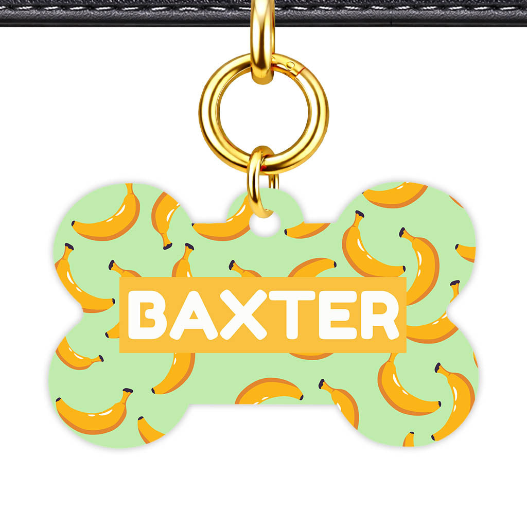 Banana Craze QR Smart Pet Id Tag Tag (Dog Tag & Cat Tag)