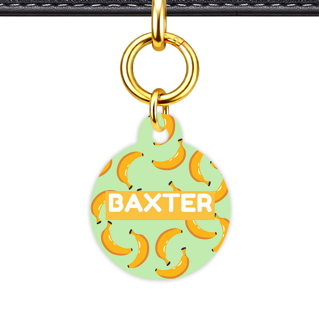 Banana Craze QR Smart Pet Id Tag Tag (Dog Tag & Cat Tag)
