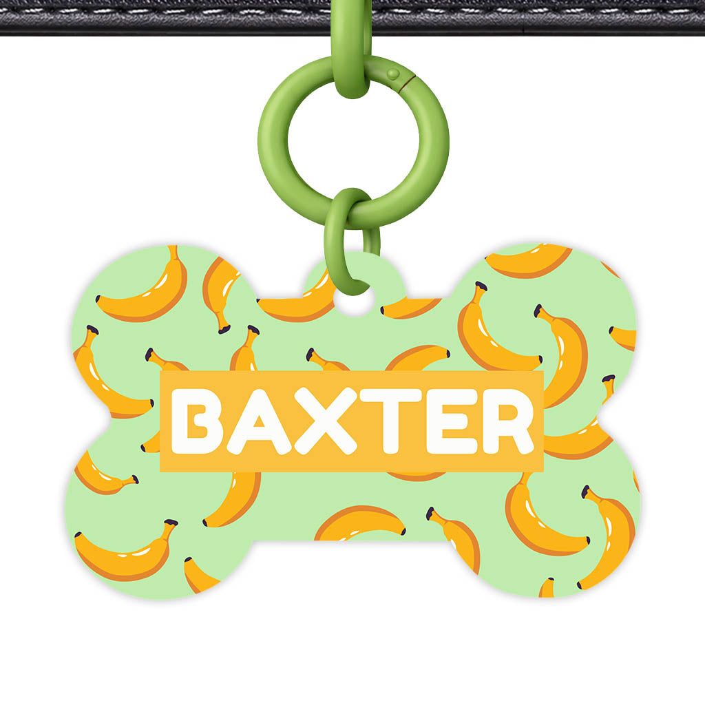 Banana Craze QR Smart Pet Id Tag Tag (Dog Tag & Cat Tag)