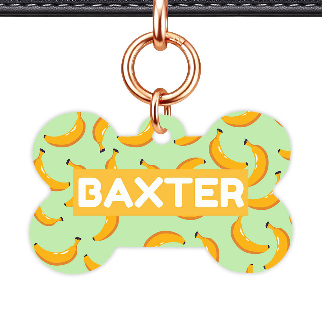 Banana Craze QR Smart Pet Id Tag Tag (Dog Tag & Cat Tag)