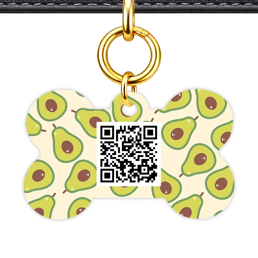 Avocado Heaven QR Smart Pet Id Tag Tag (Dog Tag & Cat Tag)