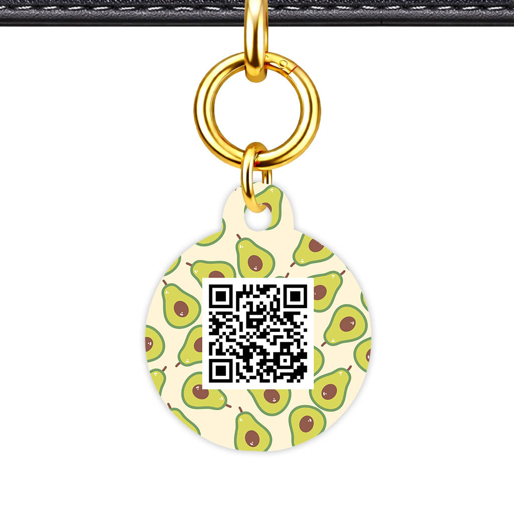 Avocado Heaven QR Smart Pet Id Tag Tag (Dog Tag & Cat Tag)