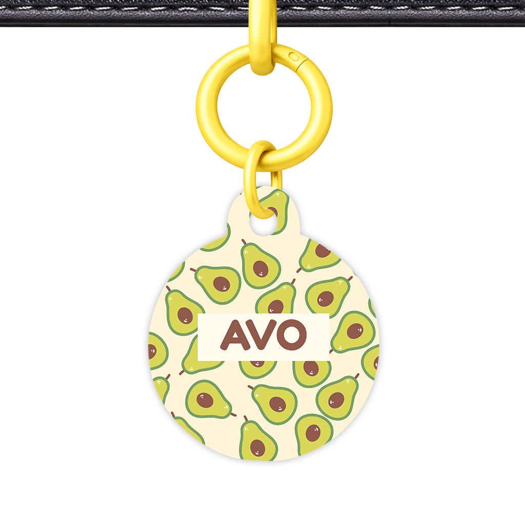 Avocado Heaven QR Smart Pet Id Tag Tag (Dog Tag & Cat Tag)