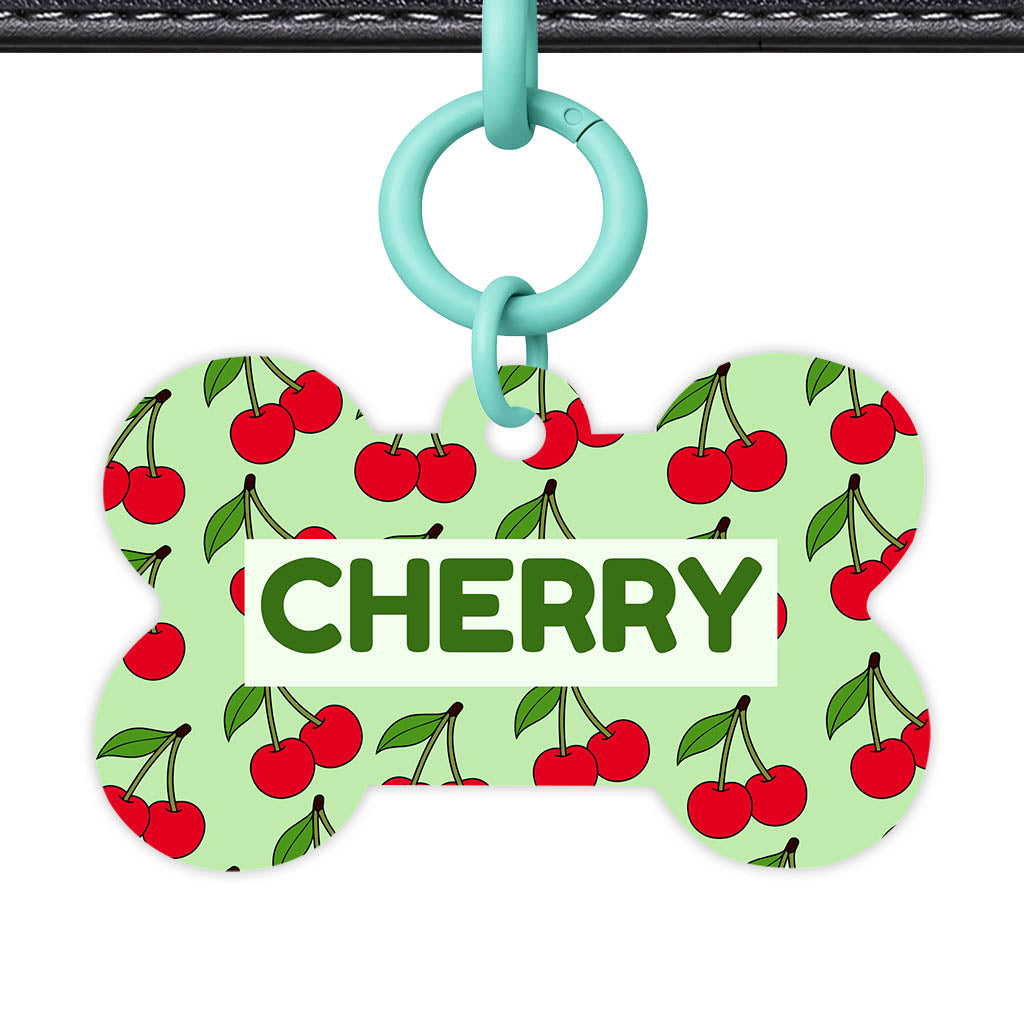 Cherry Bloom QR Smart Pet Id Tag Tag (Dog Tag & Cat Tag)