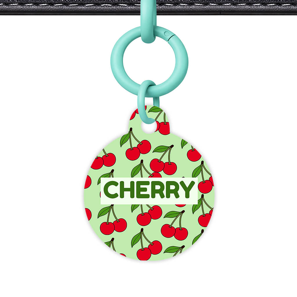 Cherry Bloom QR Smart Pet Id Tag Tag (Dog Tag & Cat Tag)