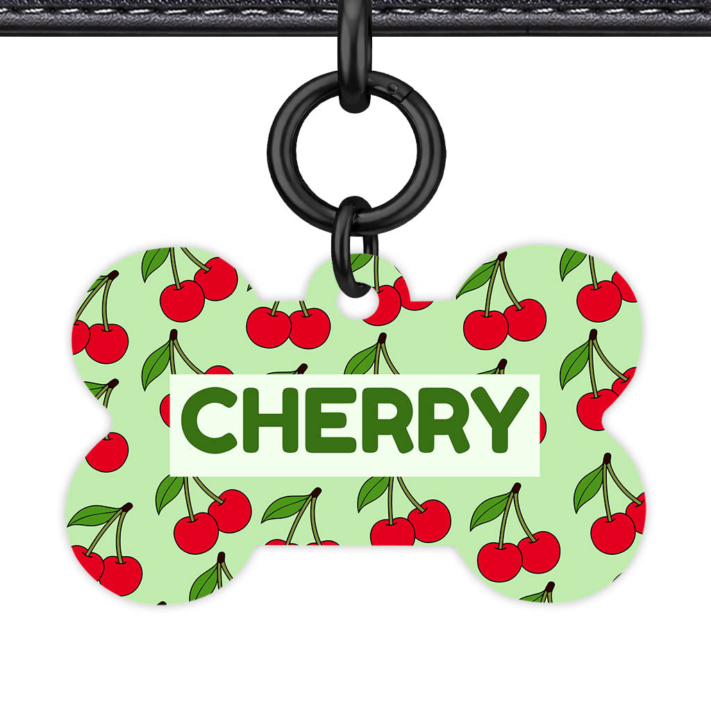 Cherry Bloom QR Smart Pet Id Tag Tag (Dog Tag & Cat Tag)