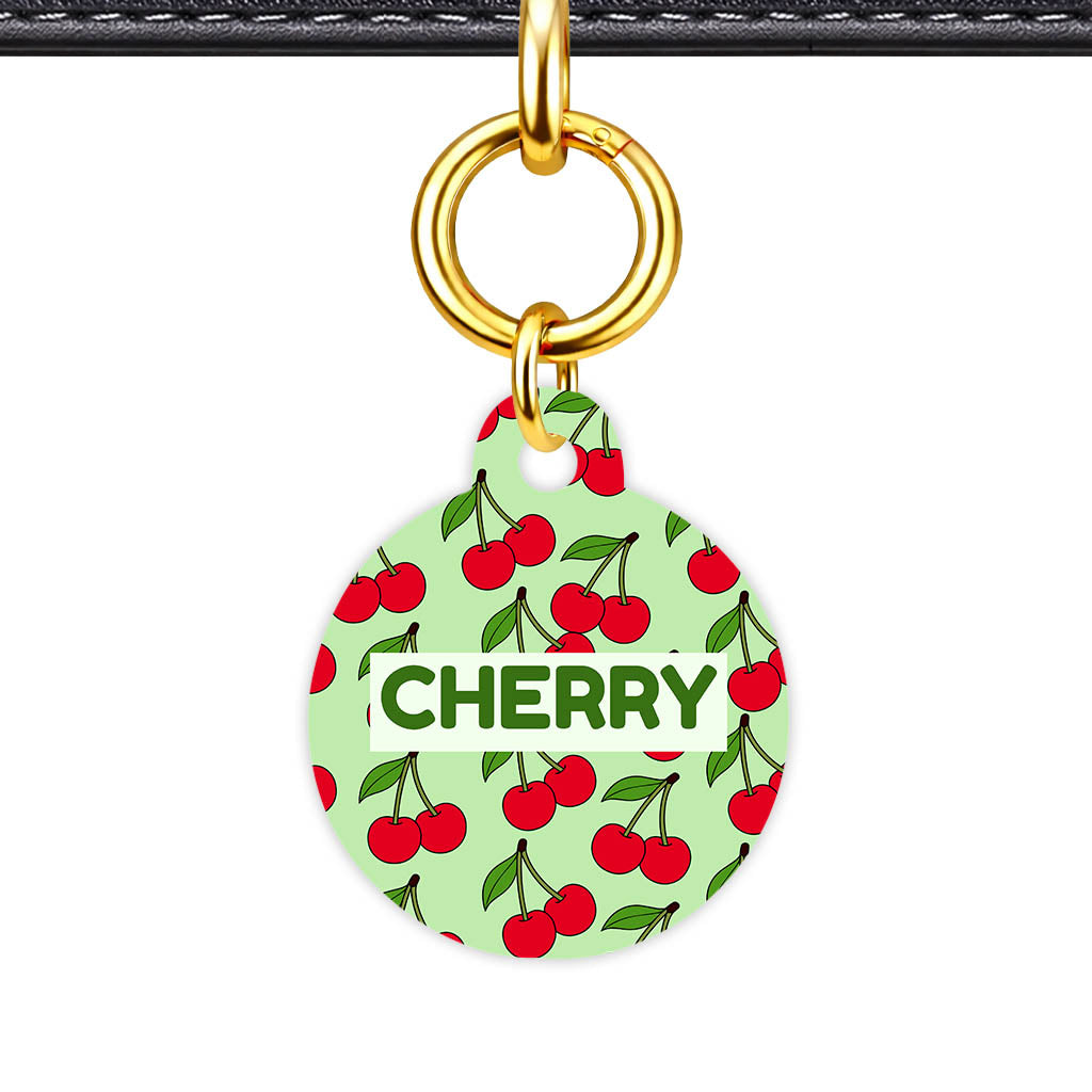 Cherry Bloom QR Smart Pet Id Tag Tag (Dog Tag & Cat Tag)