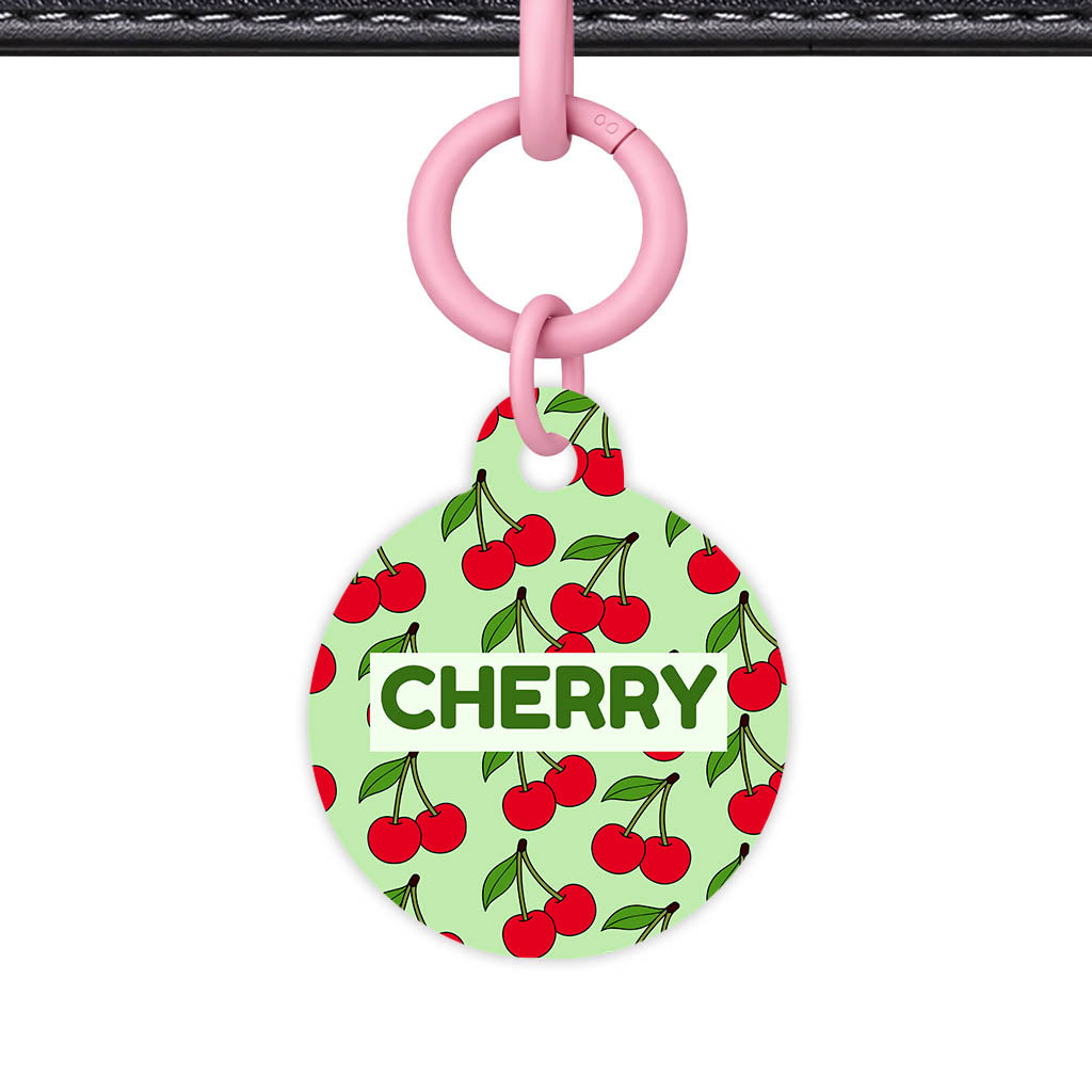 Cherry Bloom QR Smart Pet Id Tag Tag (Dog Tag & Cat Tag)