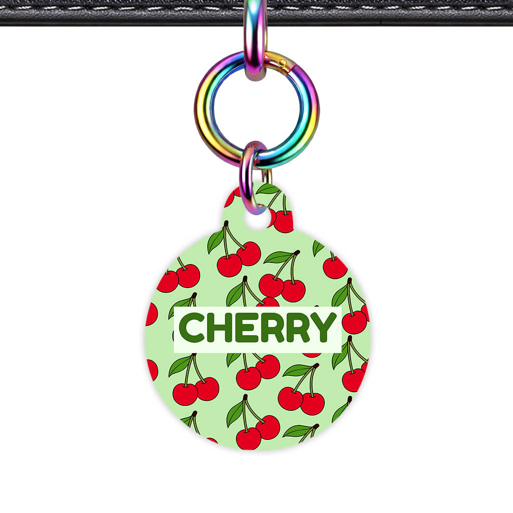 Cherry Bloom QR Smart Pet Id Tag Tag (Dog Tag & Cat Tag)