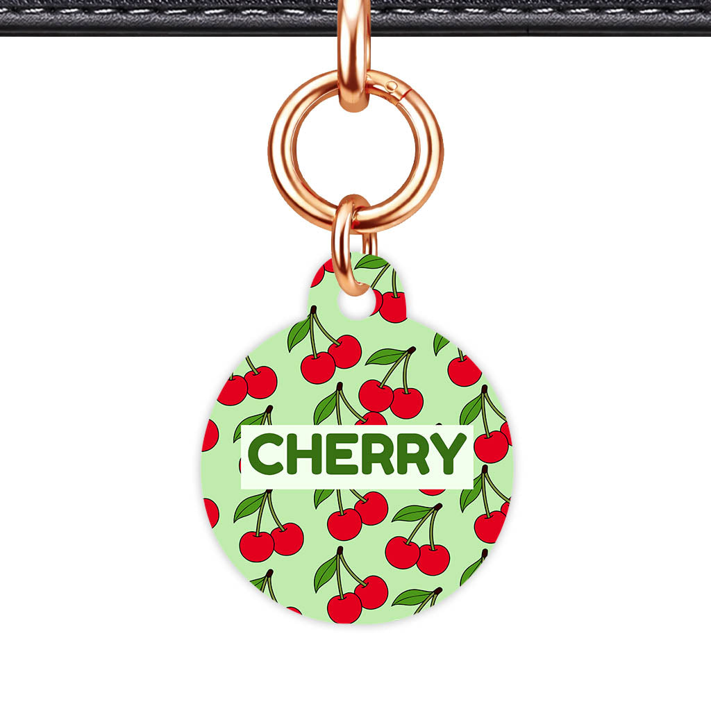 Cherry Bloom QR Smart Pet Id Tag Tag (Dog Tag & Cat Tag)