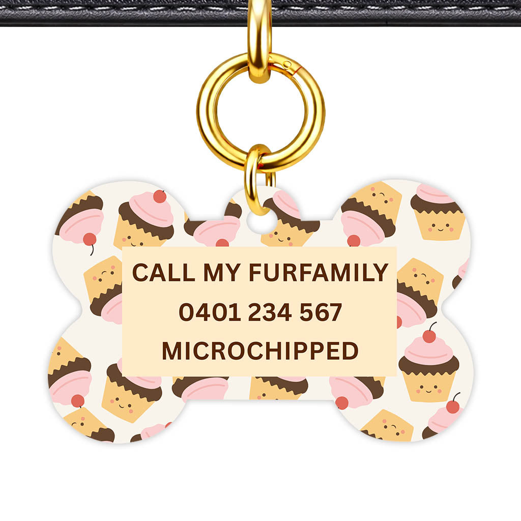 Cupcakes in Pink Classic Pet ID Tag (Dog Tag & Cat Tag)