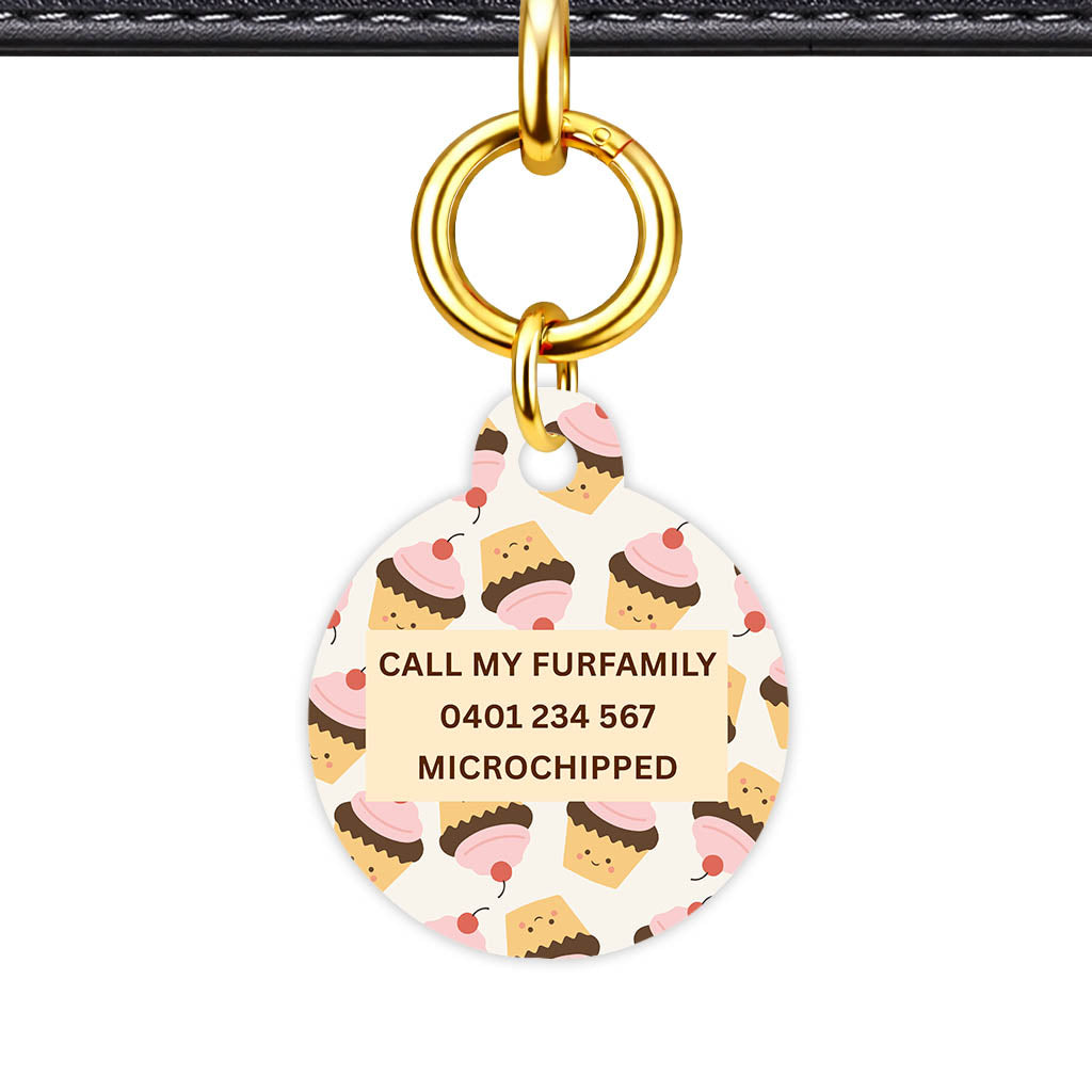 Cupcakes in Pink Classic Pet ID Tag (Dog Tag & Cat Tag)