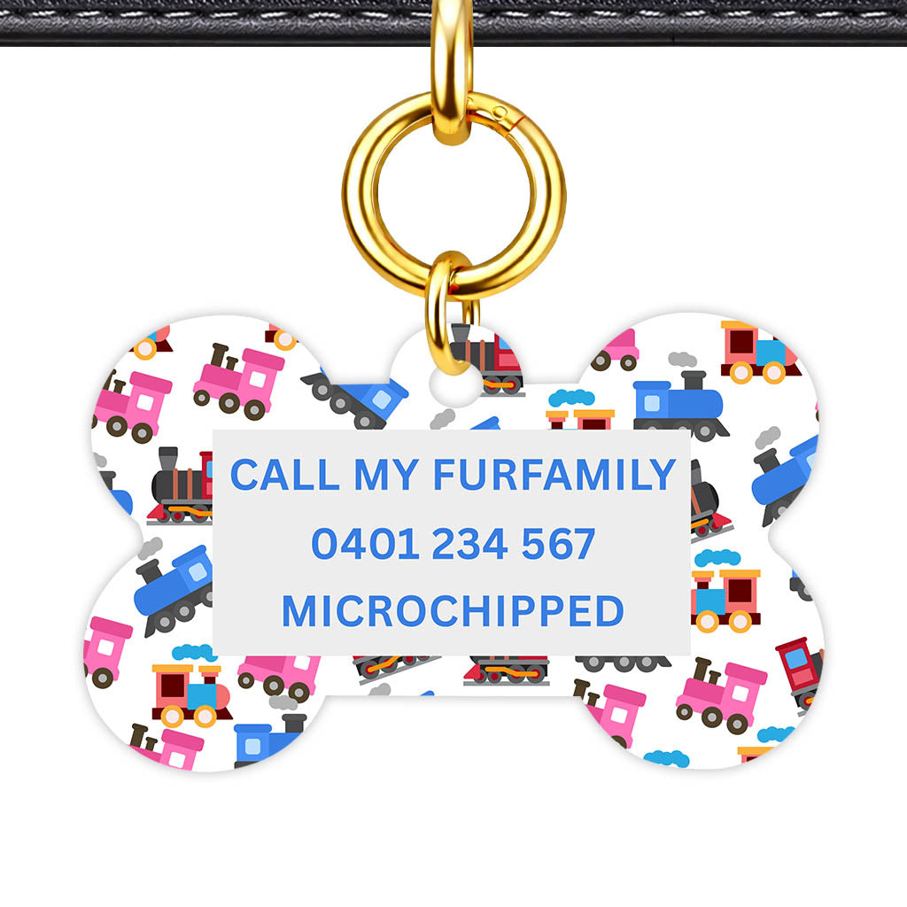 Trains and Eengines Classic Pet ID Tag (Dog Tag & Cat Tag)