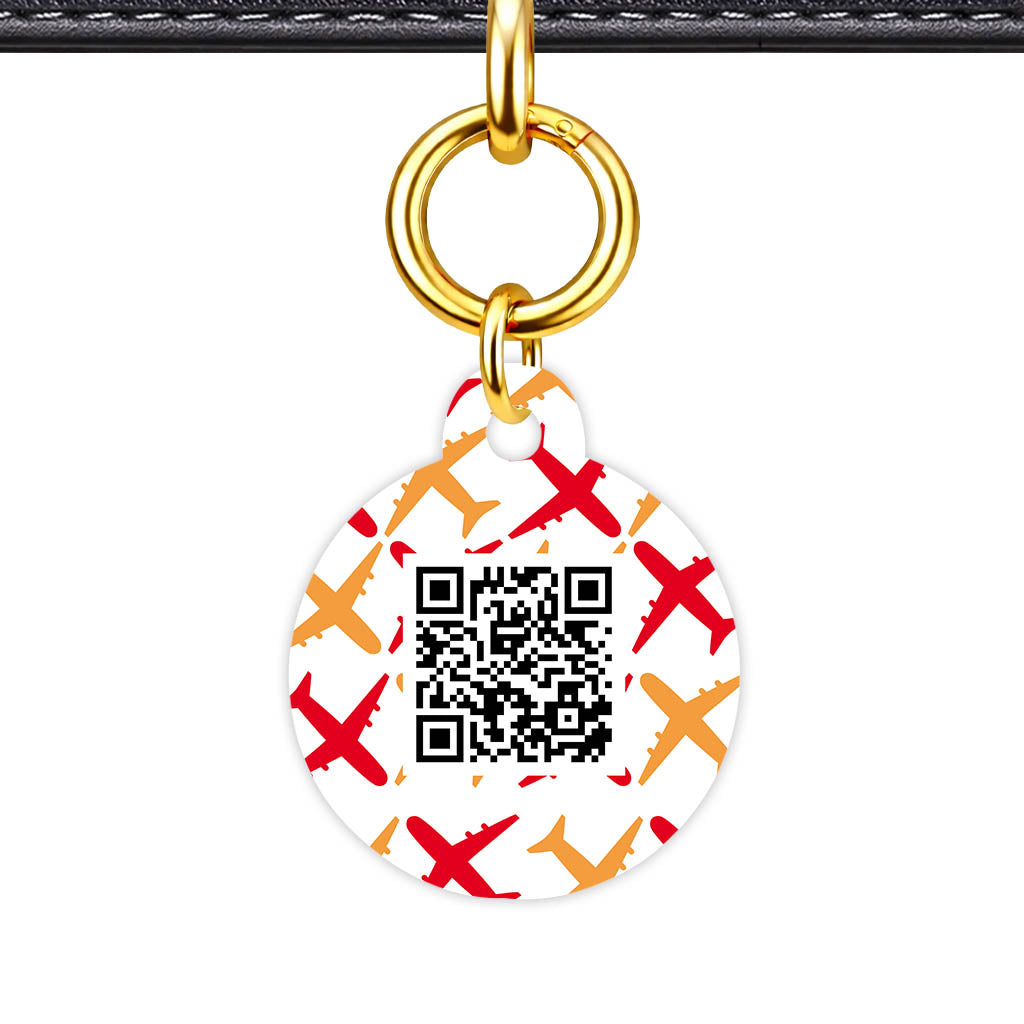 Planes QR Smart Pet Id Tag Tag (Dog Tag & Cat Tag)