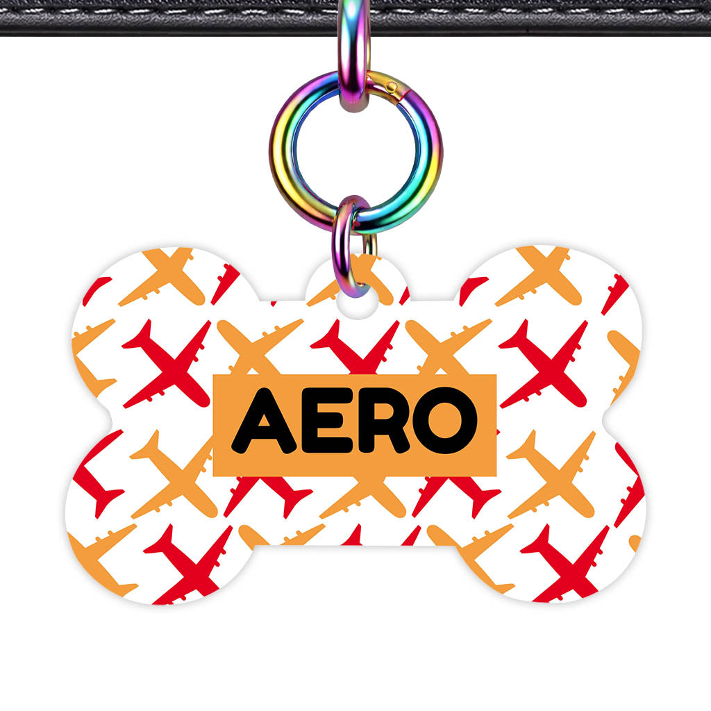 Planes QR Smart Pet Id Tag Tag (Dog Tag & Cat Tag)