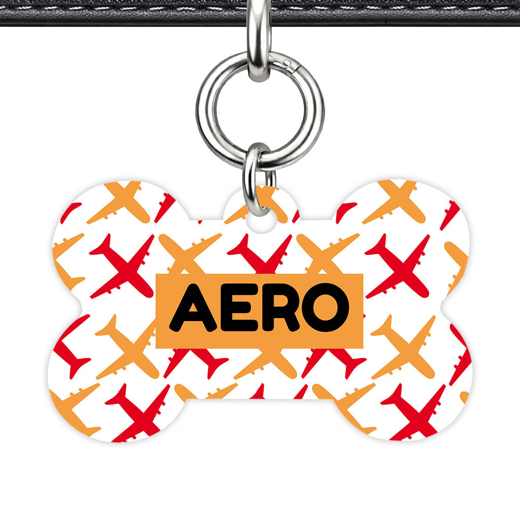 Planes QR Smart Pet Id Tag Tag (Dog Tag & Cat Tag)