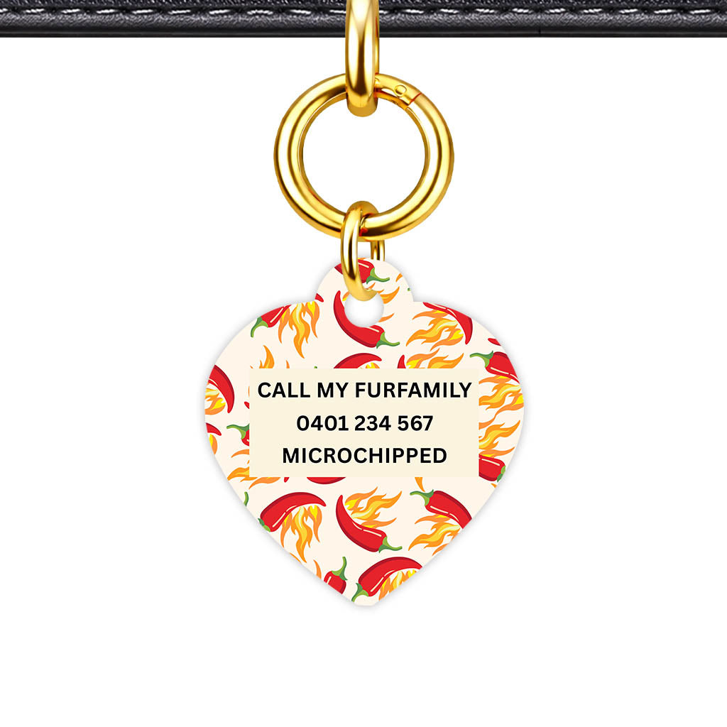 Flaming chillis Classic Pet ID Tag (Dog Tag & Cat Tag)