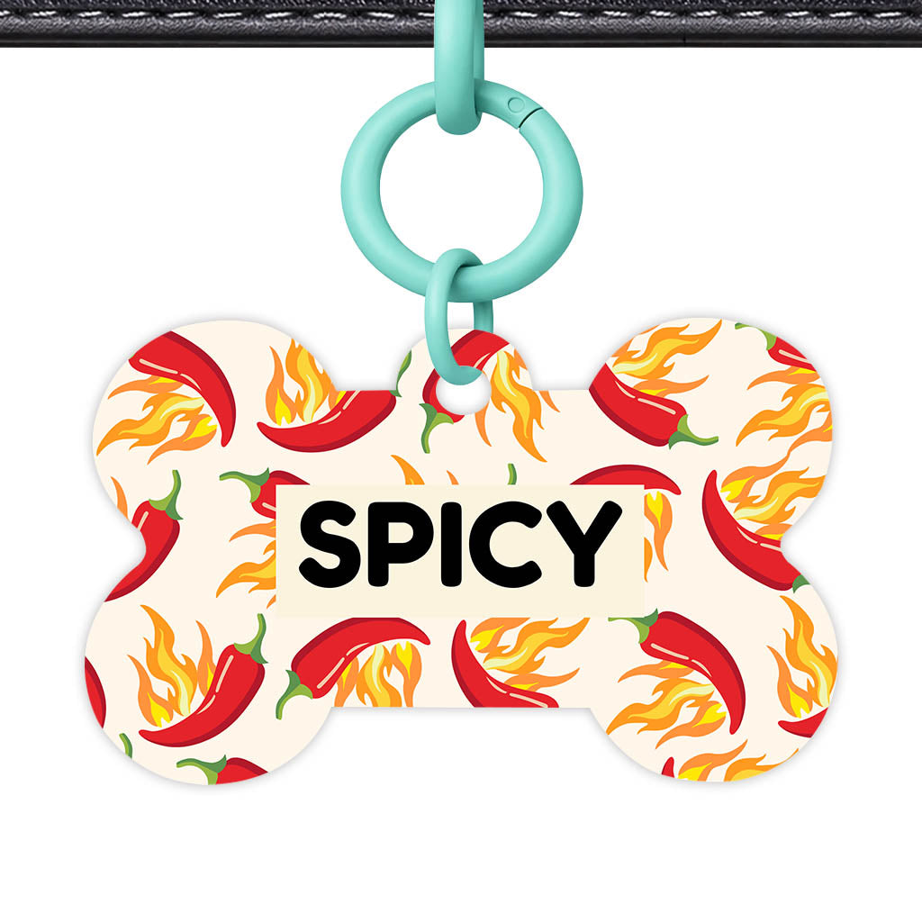 Flaming chillis Classic Pet ID Tag (Dog Tag & Cat Tag)
