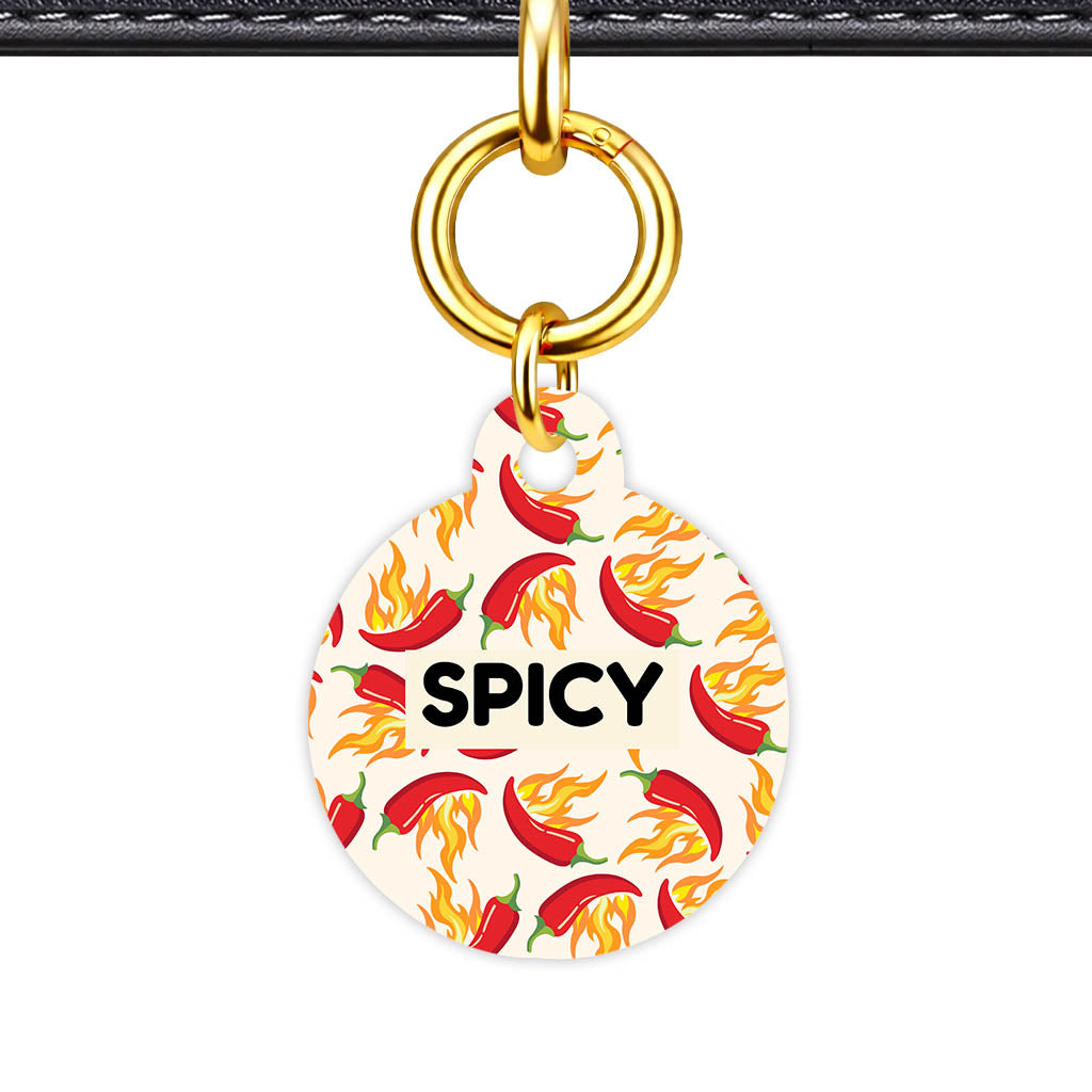 Flaming chillis QR Smart Pet Id Tag Tag (Dog Tag & Cat Tag)