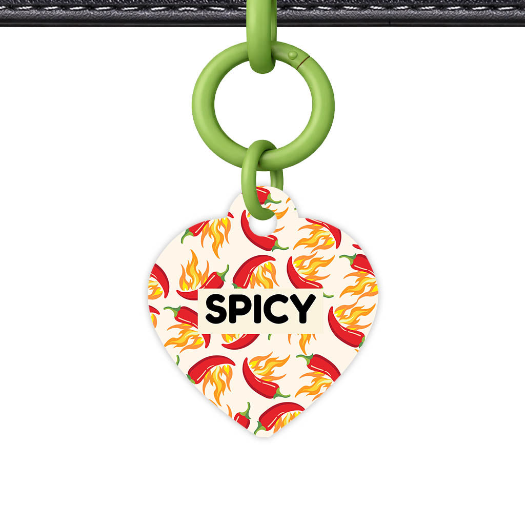 Flaming chillis QR Smart Pet Id Tag Tag (Dog Tag & Cat Tag)