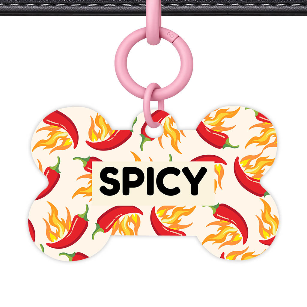 Flaming chillis Classic Pet ID Tag (Dog Tag & Cat Tag)