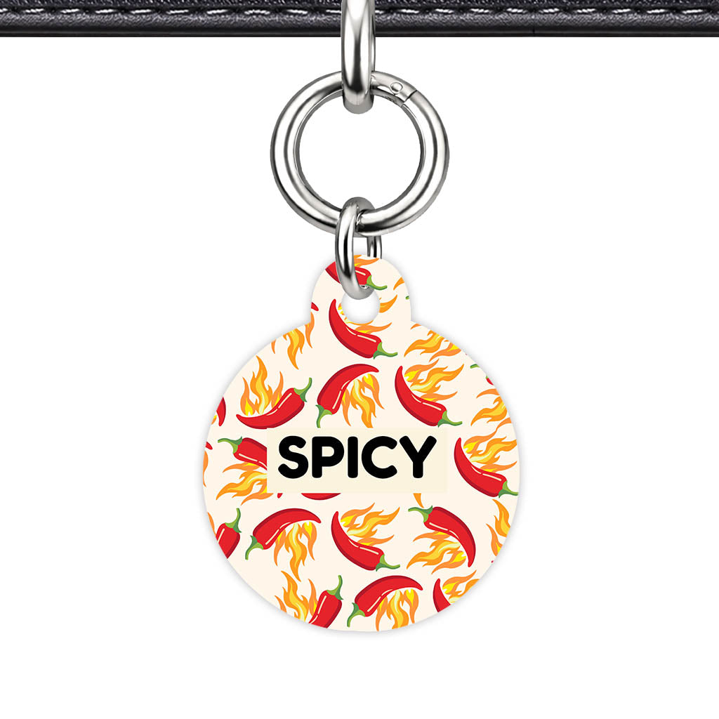 Flaming chillis QR Smart Pet Id Tag Tag (Dog Tag & Cat Tag)