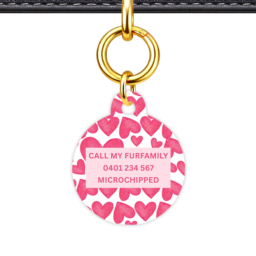 True Love Hearts Classic Pet ID Tag (Dog Tag & Cat Tag)