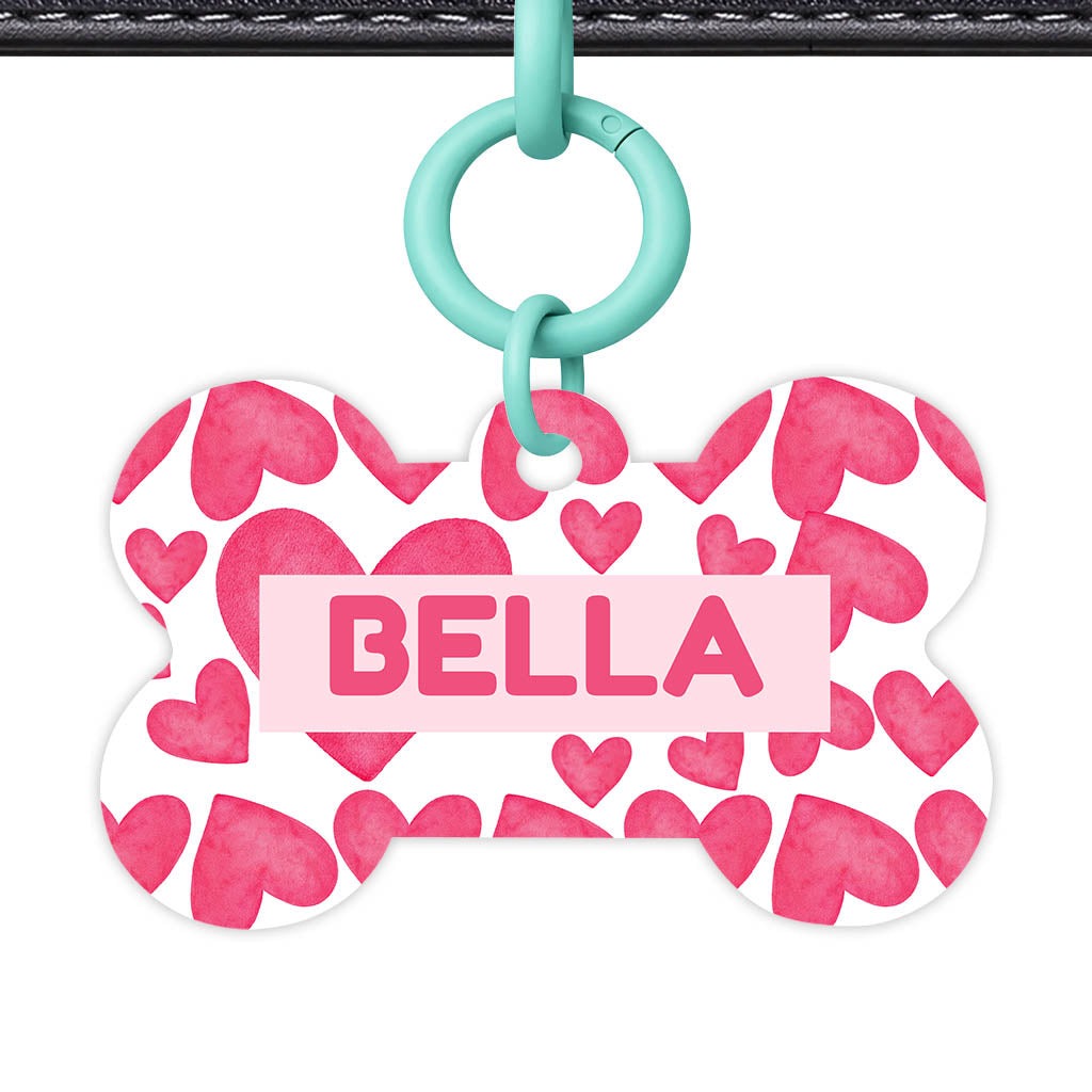 True Love Hearts Classic Pet ID Tag (Dog Tag & Cat Tag)