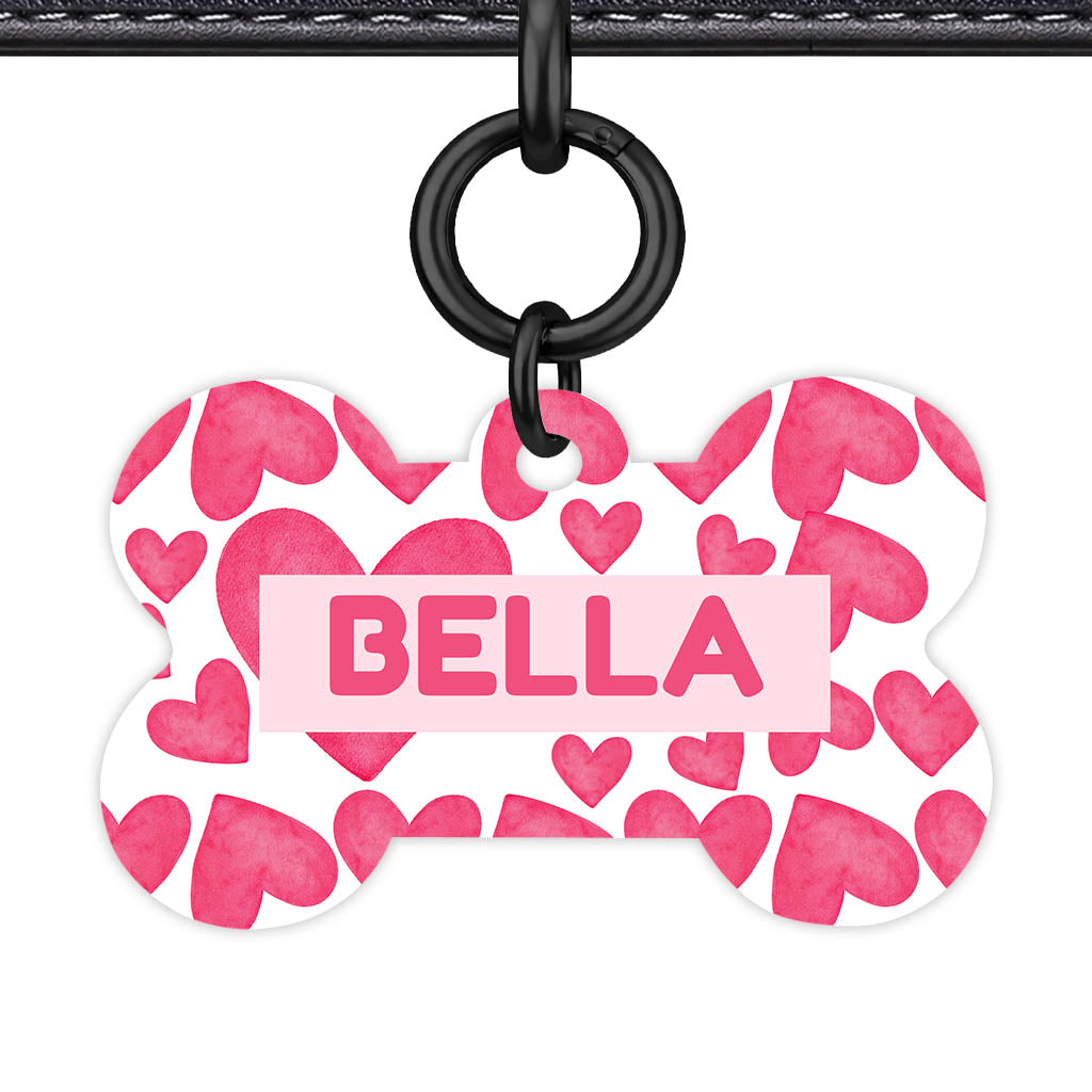 True Love Hearts QR Smart Pet Id Tag Tag (Dog Tag & Cat Tag)