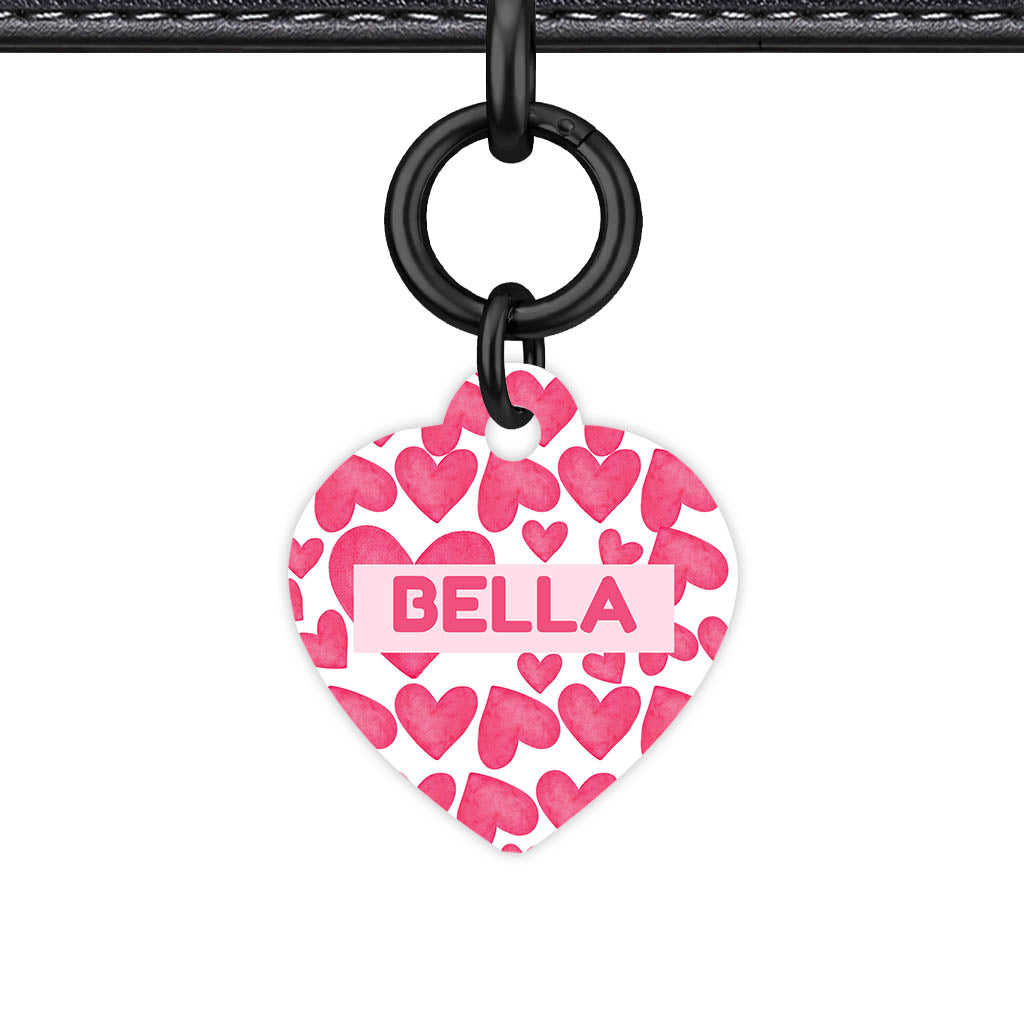 True Love Hearts QR Smart Pet Id Tag Tag (Dog Tag & Cat Tag)