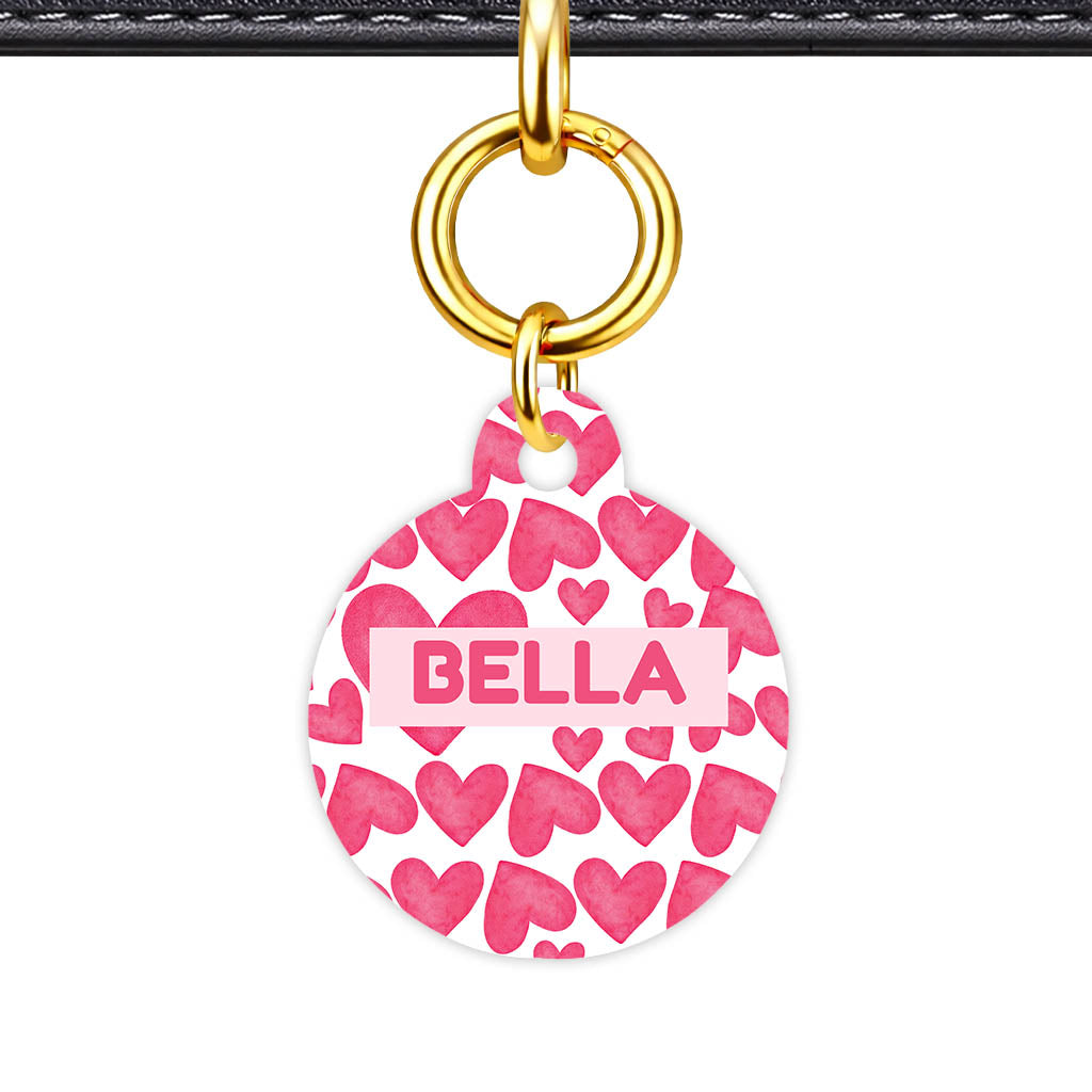 True Love Hearts QR Smart Pet Id Tag Tag (Dog Tag & Cat Tag)