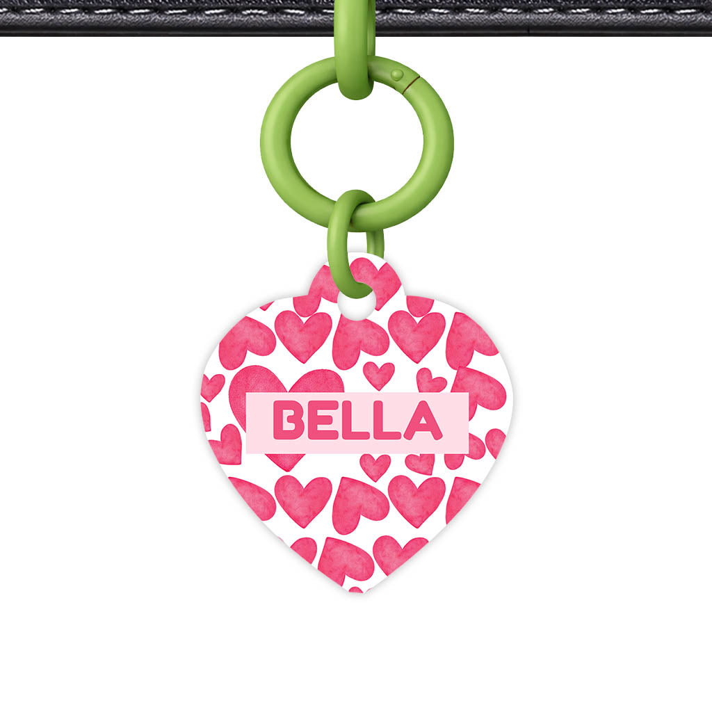 True Love Hearts QR Smart Pet Id Tag Tag (Dog Tag & Cat Tag)