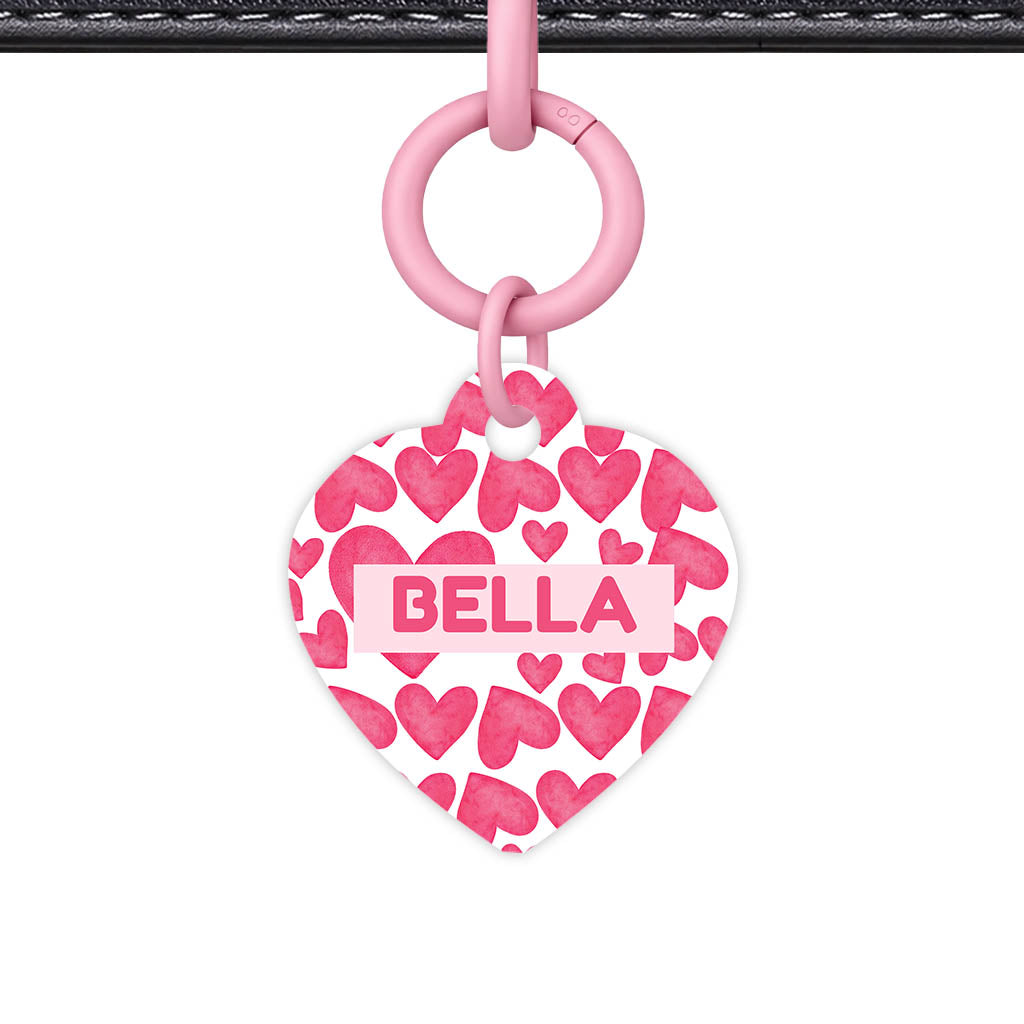 True Love Hearts QR Smart Pet Id Tag Tag (Dog Tag & Cat Tag)