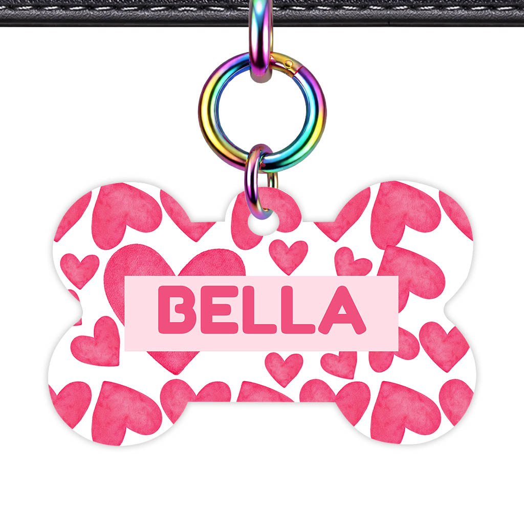 True Love Hearts Classic Pet ID Tag (Dog Tag & Cat Tag)