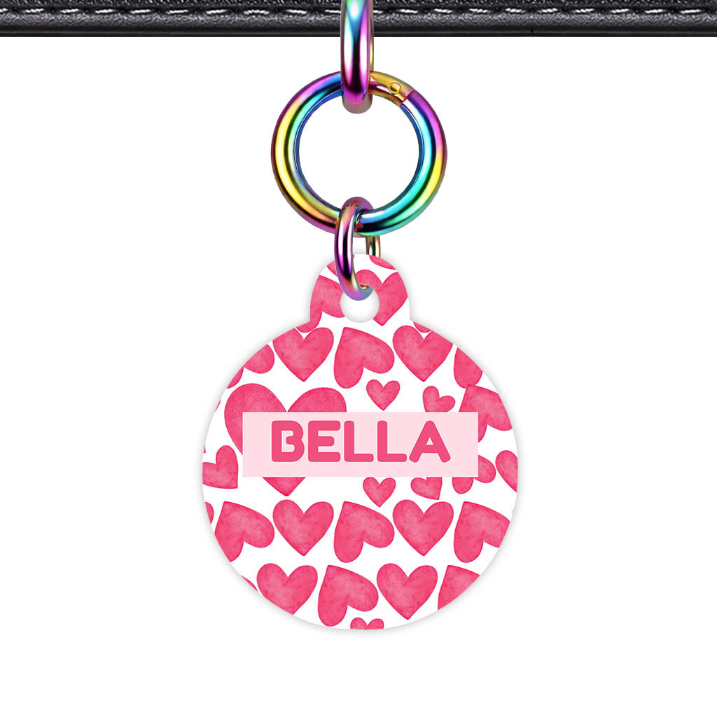 True Love Hearts QR Smart Pet Id Tag Tag (Dog Tag & Cat Tag)