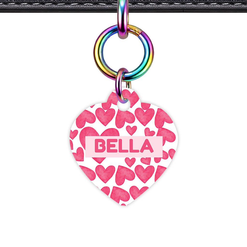 True Love Hearts QR Smart Pet Id Tag Tag (Dog Tag & Cat Tag)