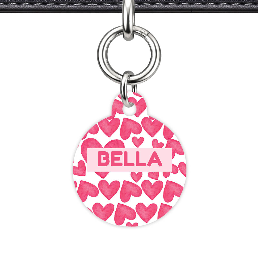 True Love Hearts QR Smart Pet Id Tag Tag (Dog Tag & Cat Tag)