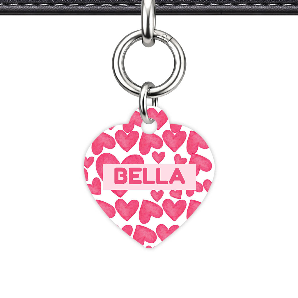 True Love Hearts QR Smart Pet Id Tag Tag (Dog Tag & Cat Tag)