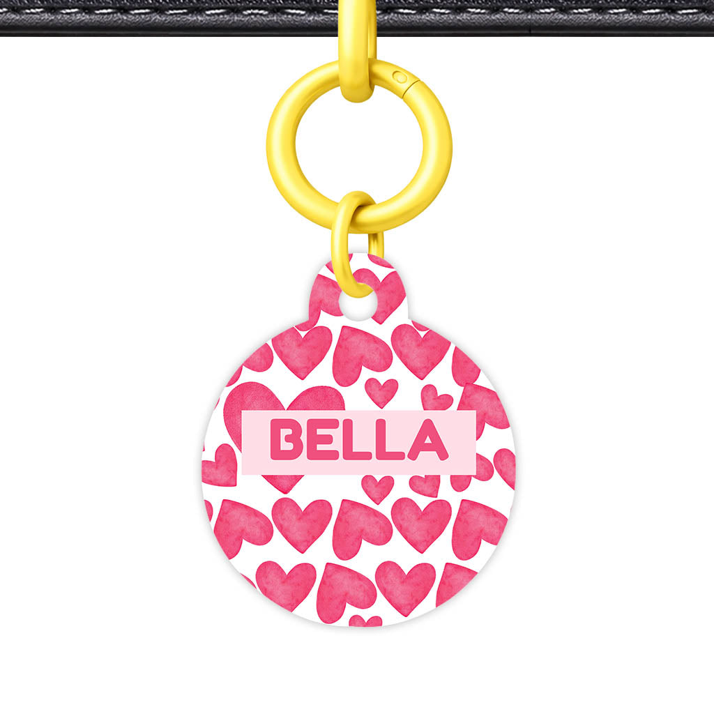 True Love Hearts QR Smart Pet Id Tag Tag (Dog Tag & Cat Tag)
