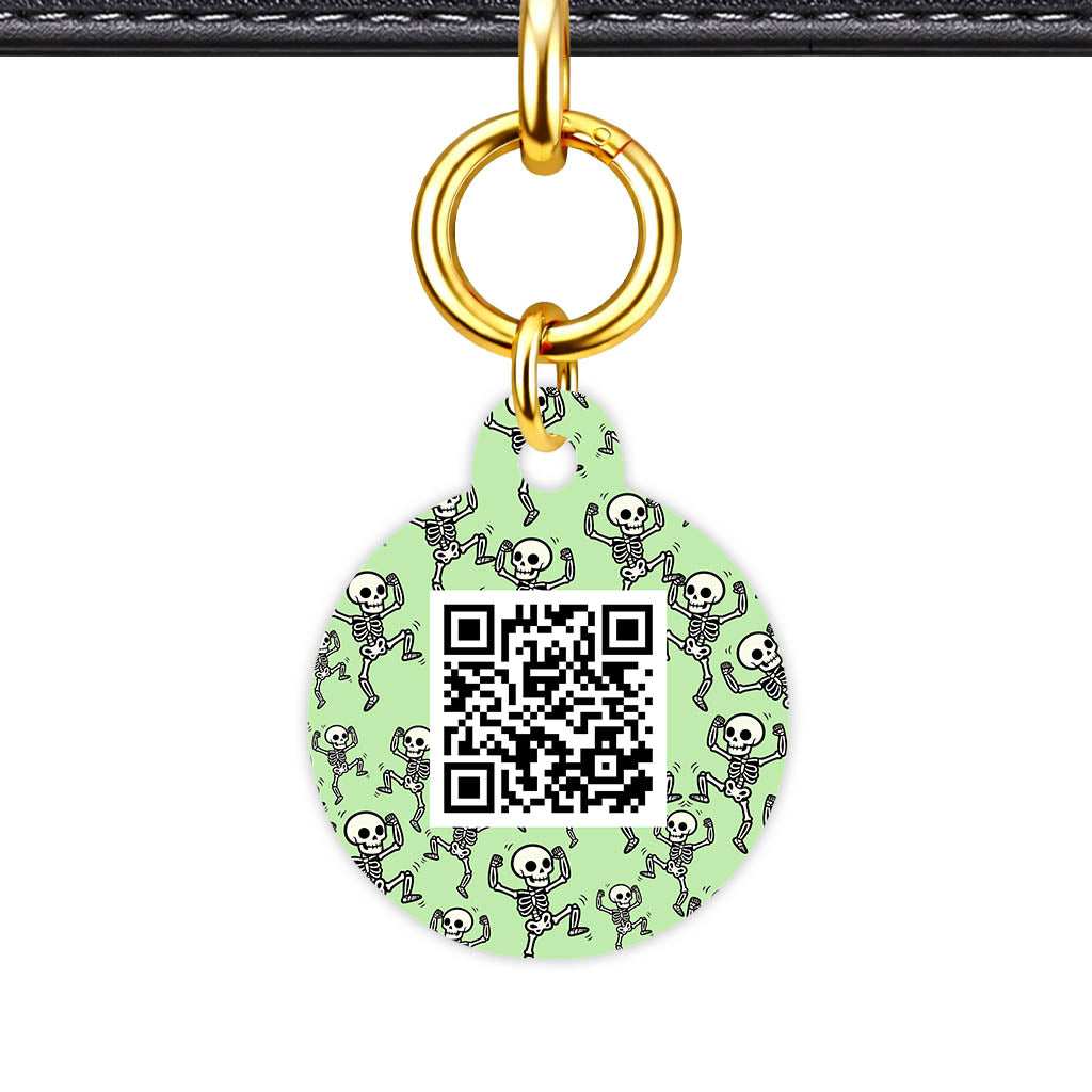 Skeletons QR Smart Pet Id Tag Tag (Dog Tag & Cat Tag)