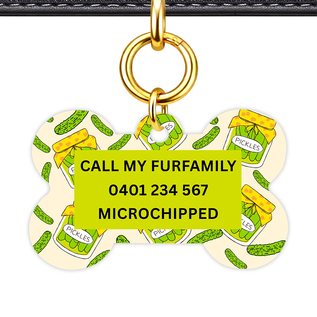 Pickled Pickles Classic Pet ID Tag (Dog Tag & Cat Tag)