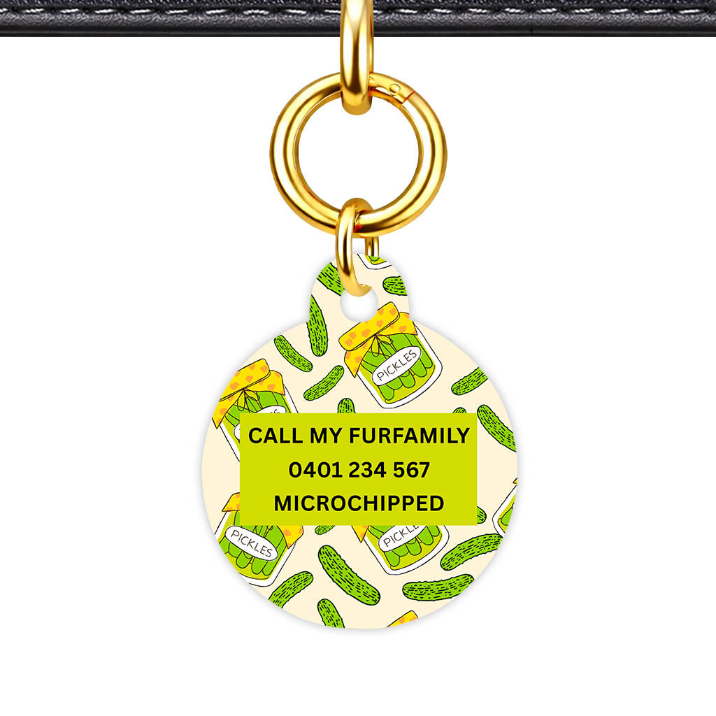 Pickled Pickles Classic Pet ID Tag (Dog Tag & Cat Tag)