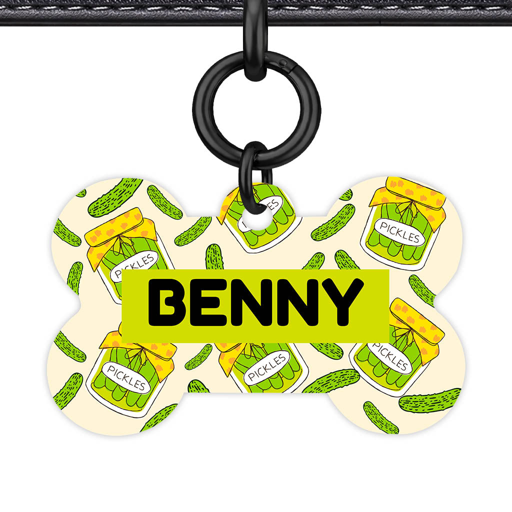 Pickled Pickles QR Smart Pet Id Tag Tag (Dog Tag & Cat Tag)