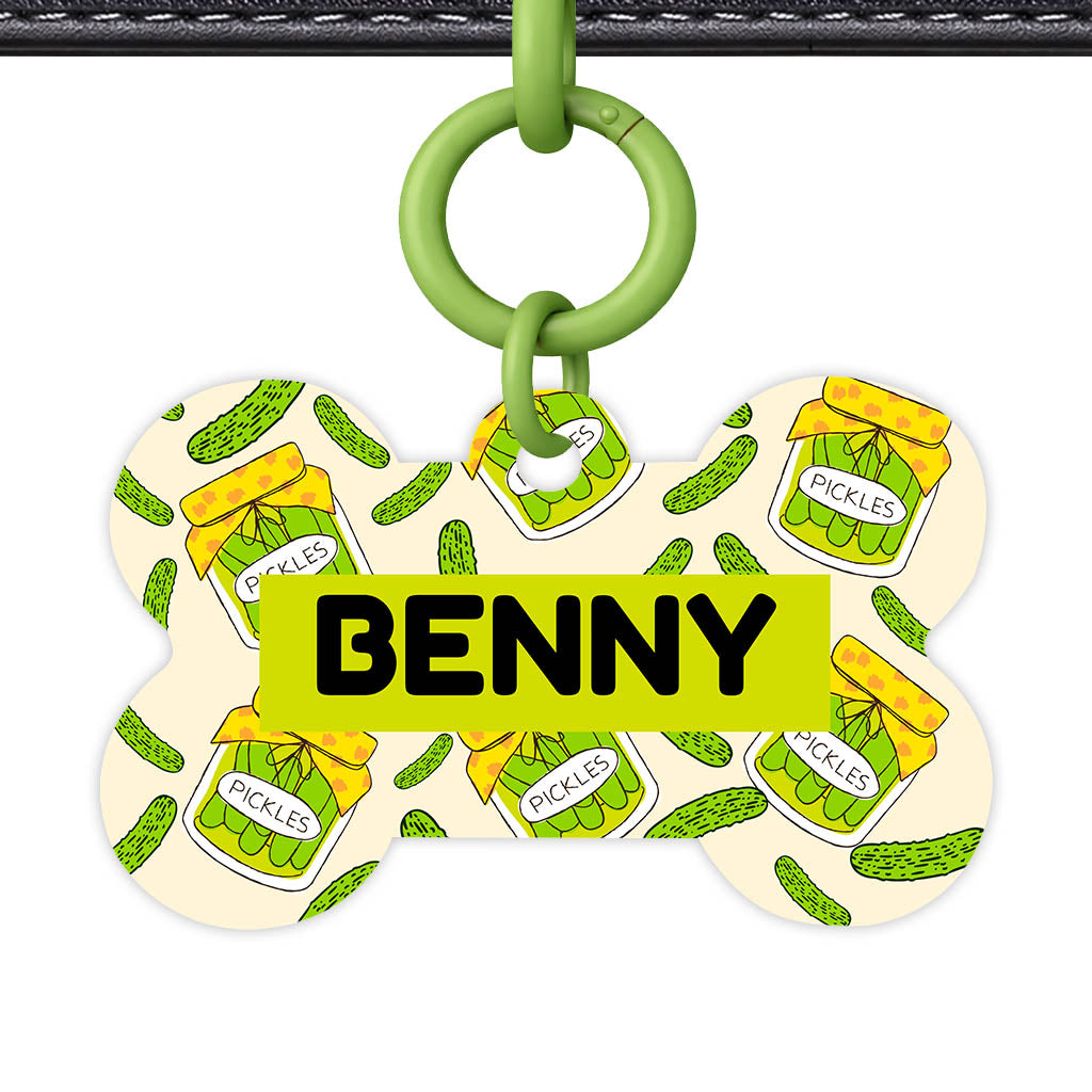 Pickled Pickles QR Smart Pet Id Tag Tag (Dog Tag & Cat Tag)