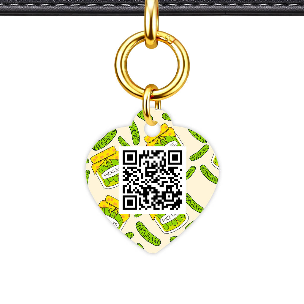 Pickled Pickles QR Smart Pet Id Tag Tag (Dog Tag & Cat Tag)