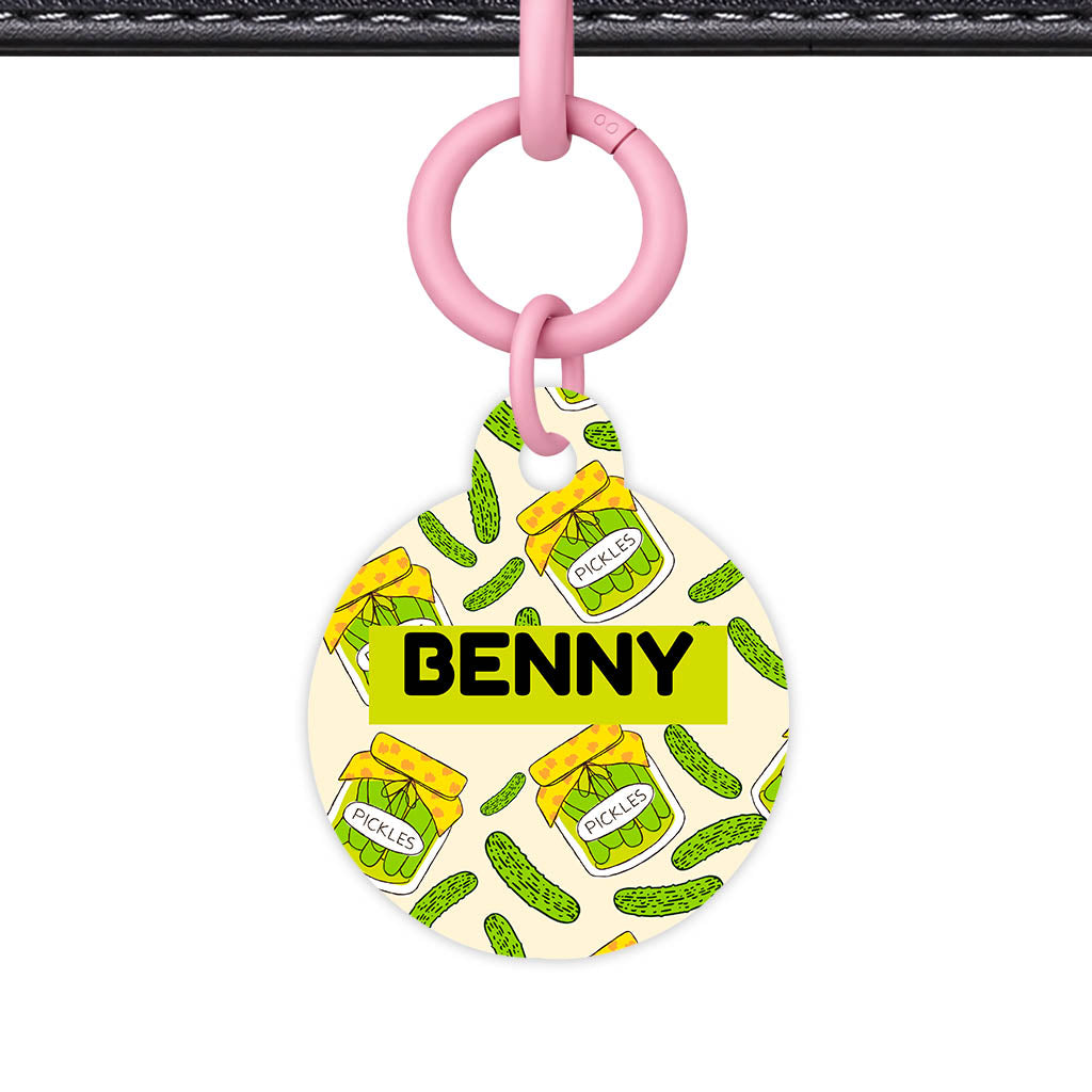 Pickled Pickles QR Smart Pet Id Tag Tag (Dog Tag & Cat Tag)